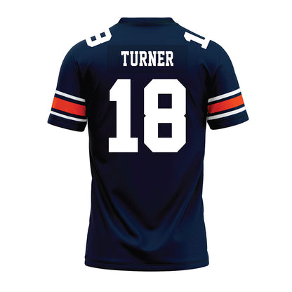 Auburn - NCAA Football : Samuel Turner - Navy Premium Football Jersey-1