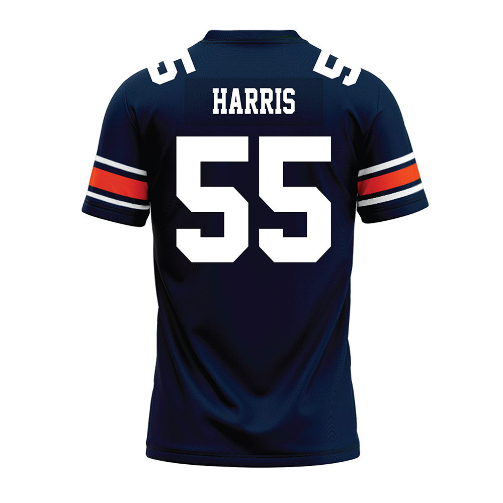 Auburn - NCAA Football : Malachi Harris - Navy Premium Football Jersey-1