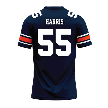 Auburn - NCAA Football : Malachi Harris - Navy Premium Football Jersey-1