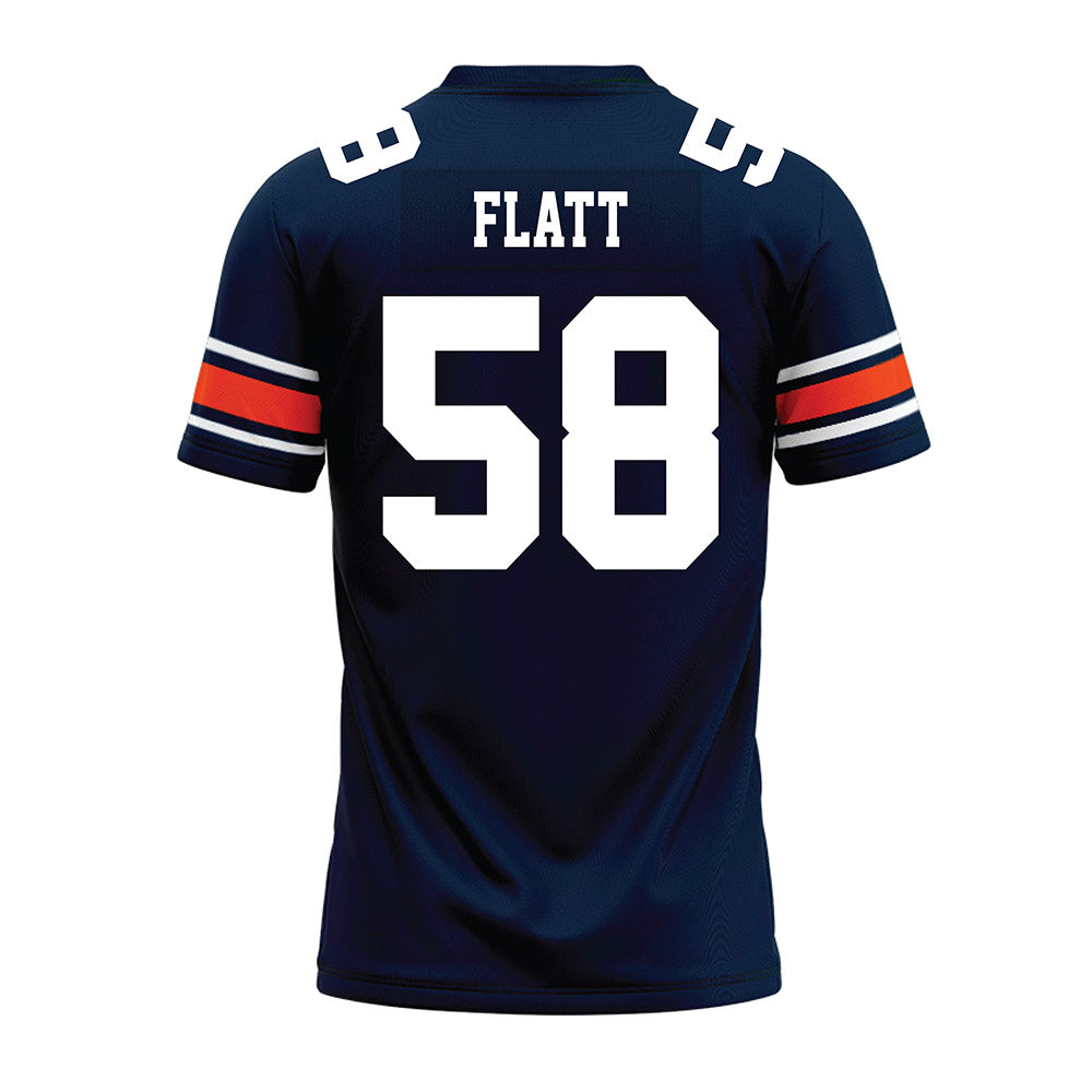 Auburn - NCAA Football : John Henry Flatt - Navy Youth Premium Football Jersey