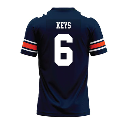 Auburn - NCAA Football : Austin Keys - Navy Youth Premium Football Jersey