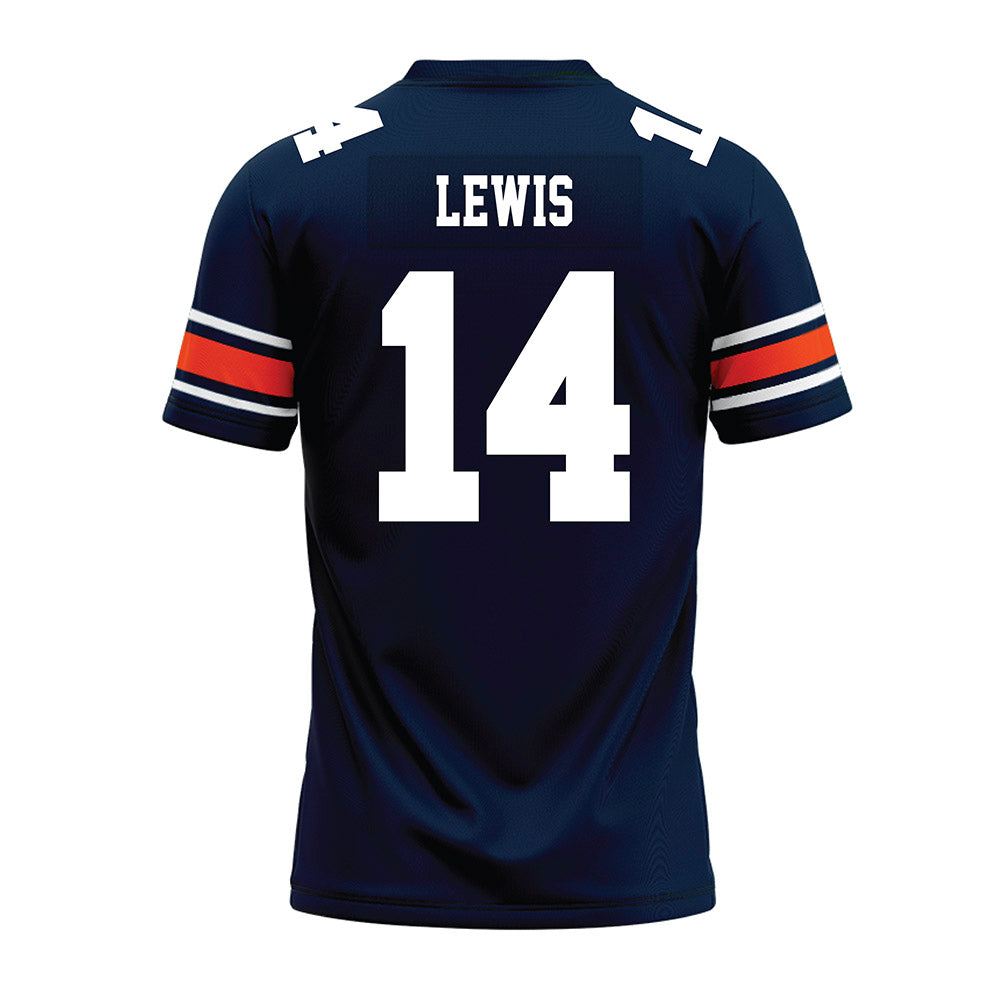 Auburn - NCAA Football : Robert Lewis - Navy Youth Premium Football Jersey