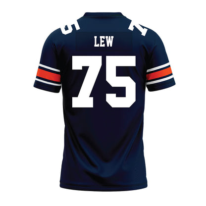 Auburn - NCAA Football : Connor Lew - Navy Youth Premium Football Jersey