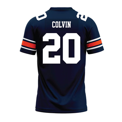 Auburn - NCAA Football : John Colvin - Navy Youth Premium Football Jersey