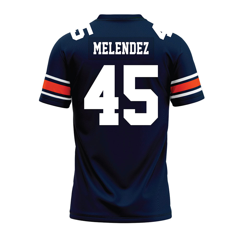 Auburn - NCAA Football : Antonio Melendez - Navy Premium Football Jersey-1