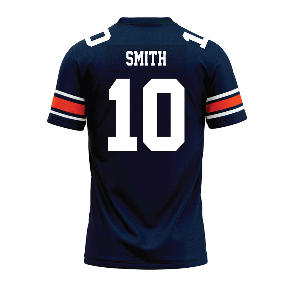 Auburn - NCAA Football : Derick Duke Smith - Navy Premium Football Jersey-1