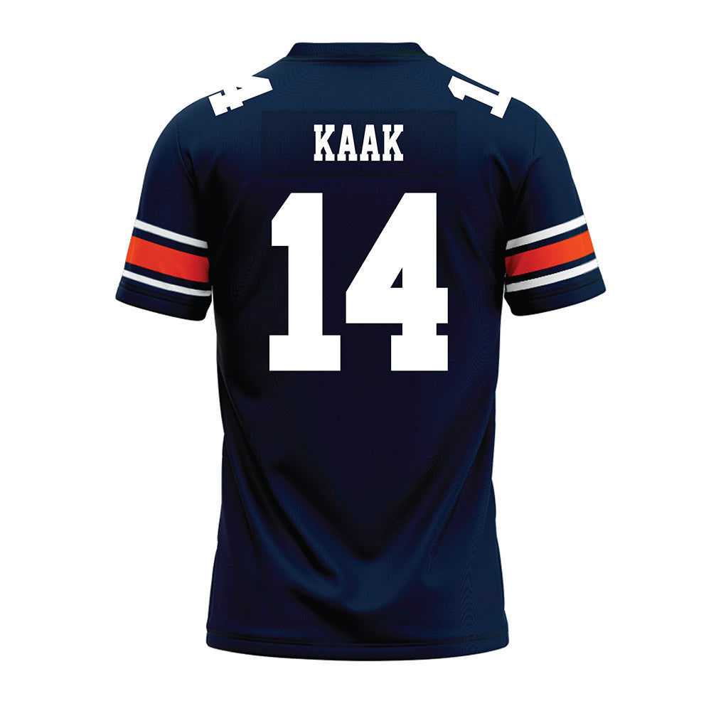 Auburn - NCAA Football : Hudson Kaak - Navy Premium Football Jersey-1