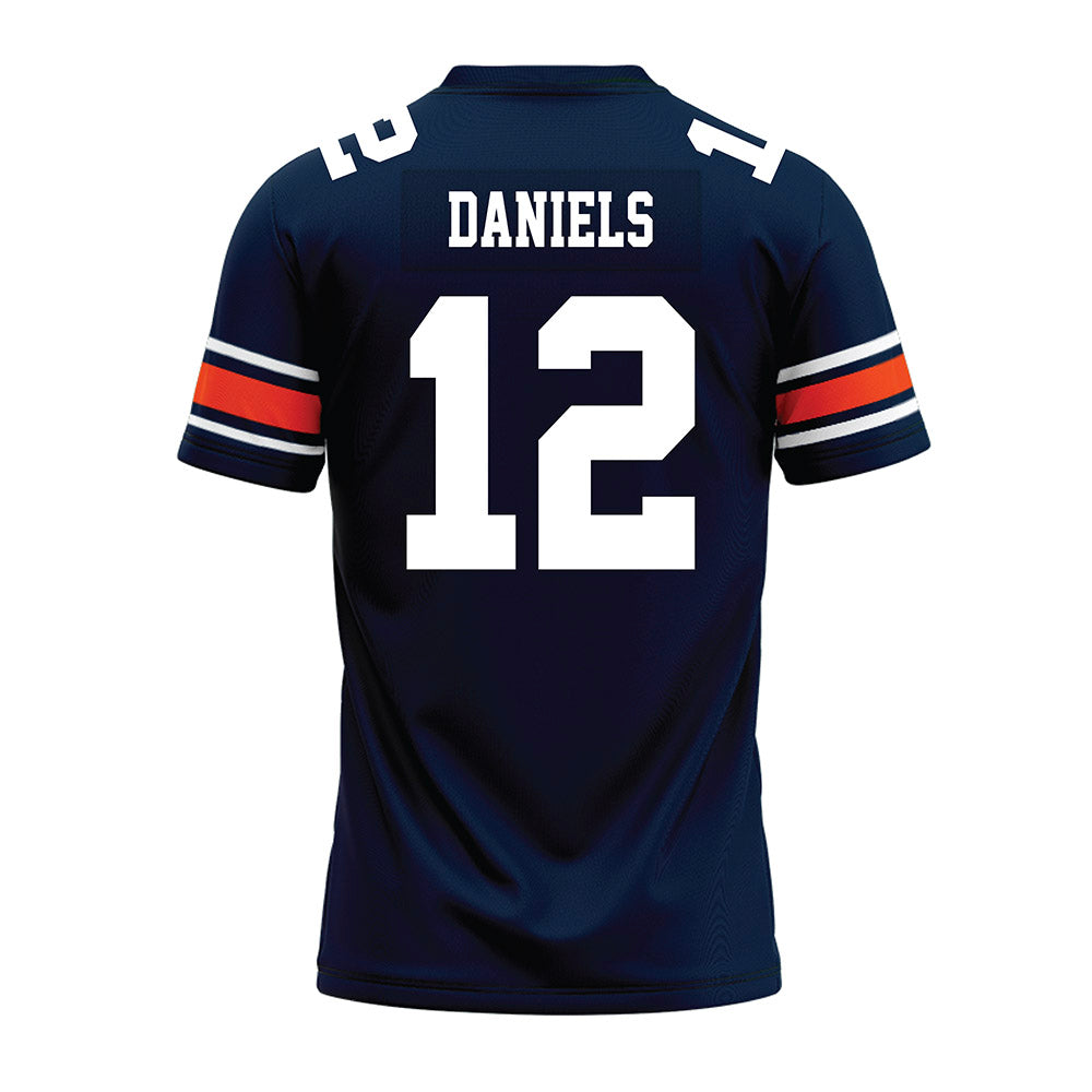 Auburn - NCAA Football : Ashton Daniels - Navy Premium Football Jersey-1