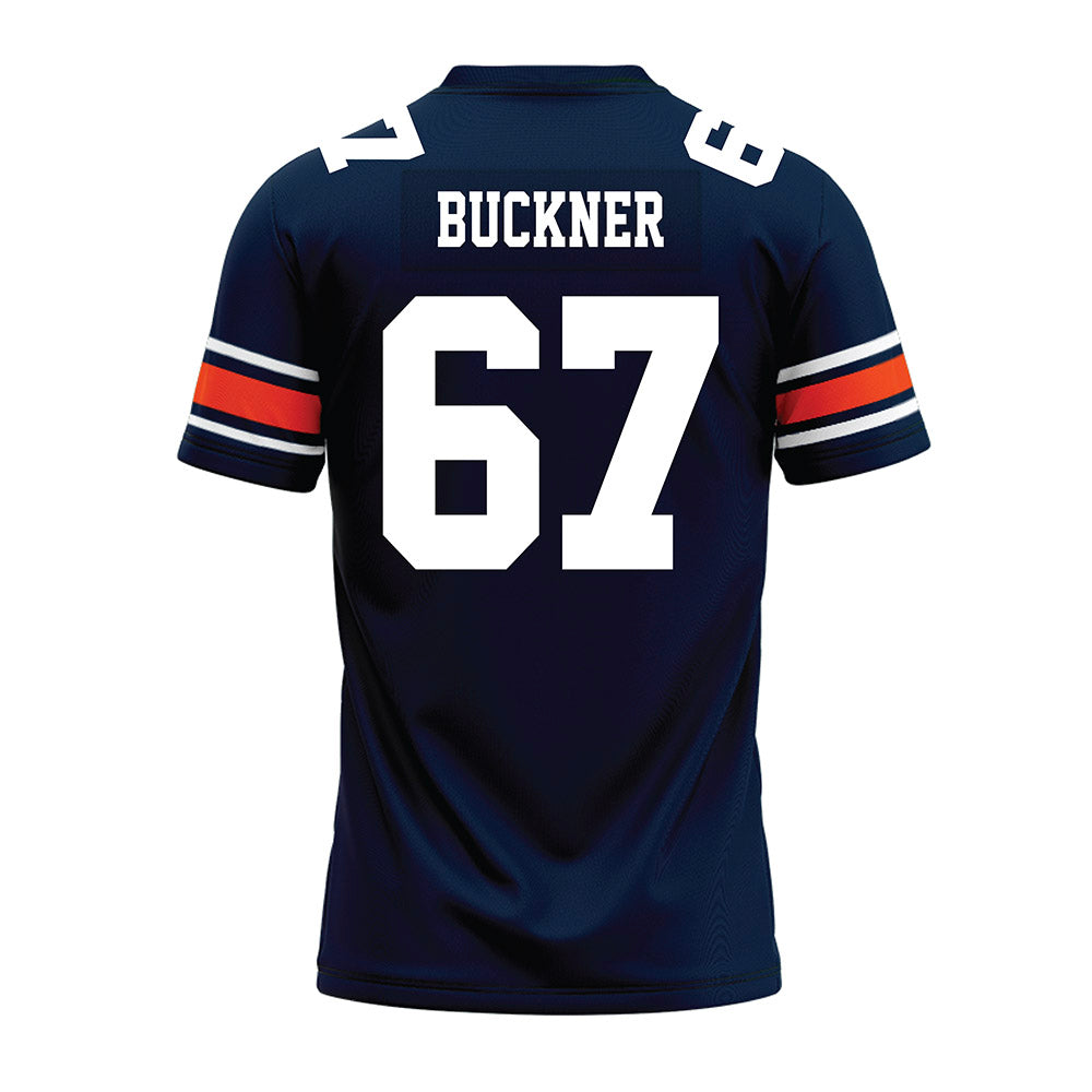 Auburn - NCAA Football : JR Buckner - Navy Youth Premium Football Jersey