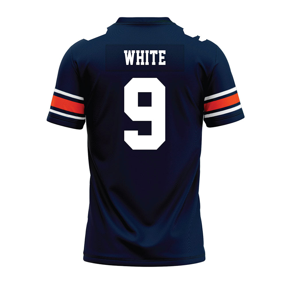 Auburn - NCAA Football : Walker White - Navy Youth Premium Football Jersey