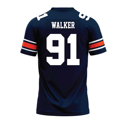 Auburn - NCAA Football : Zykeivous Walker - Navy Youth Premium Football Jersey