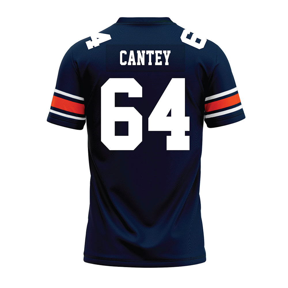 Auburn - NCAA Football : Benton Cantey - Navy Premium Football Jersey-1