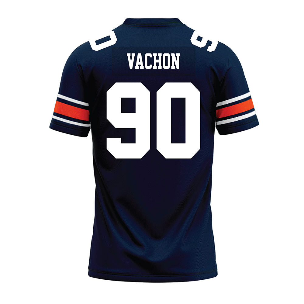 Auburn - NCAA Football : Ian Vachon - Navy Premium Football Jersey