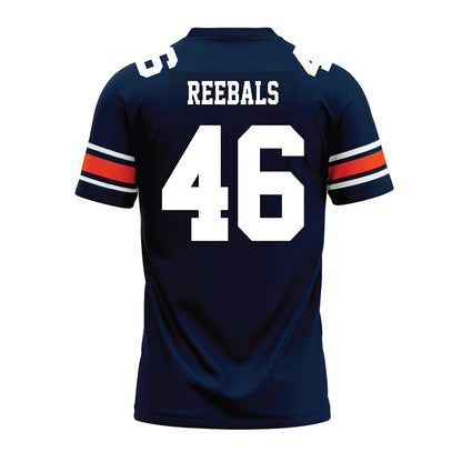 Auburn - NCAA Football : Grey Reebals - Navy Premium Football Jersey-1