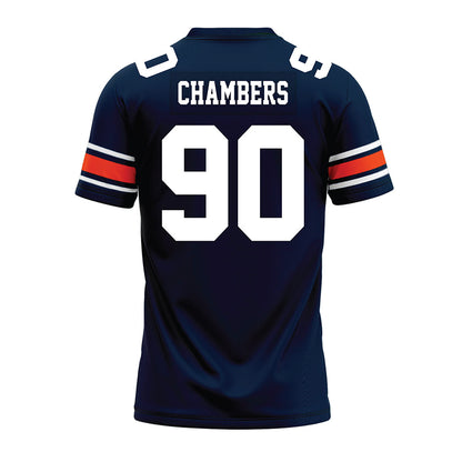 Auburn - NCAA Football : Austin Chambers - Navy Youth Premium Football Jersey