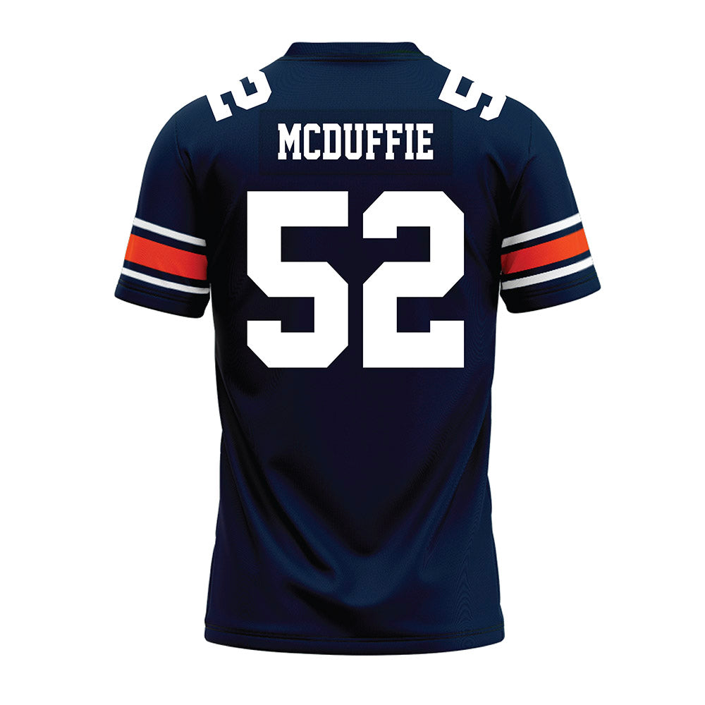 Auburn - NCAA Football : William Grier McDuffie - Navy Youth Premium Football Jersey