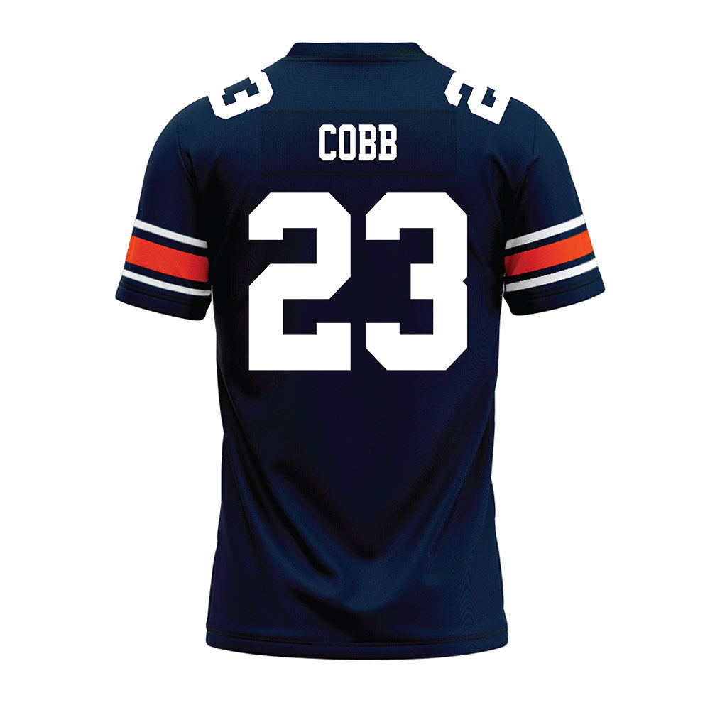 Auburn - NCAA Football : Jeremiah Cobb - Navy Youth Premium Football Jersey