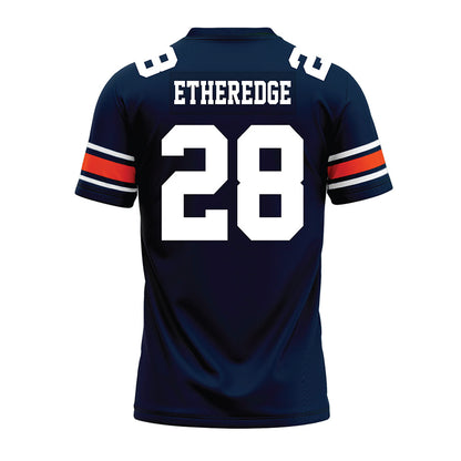 Auburn - NCAA Football : Camden Etheredge - Navy Youth Premium Football Jersey