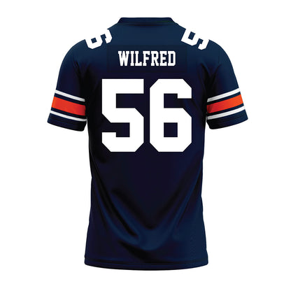 Auburn - NCAA Football : Seth Wilfred - Navy Premium Football Jersey-1