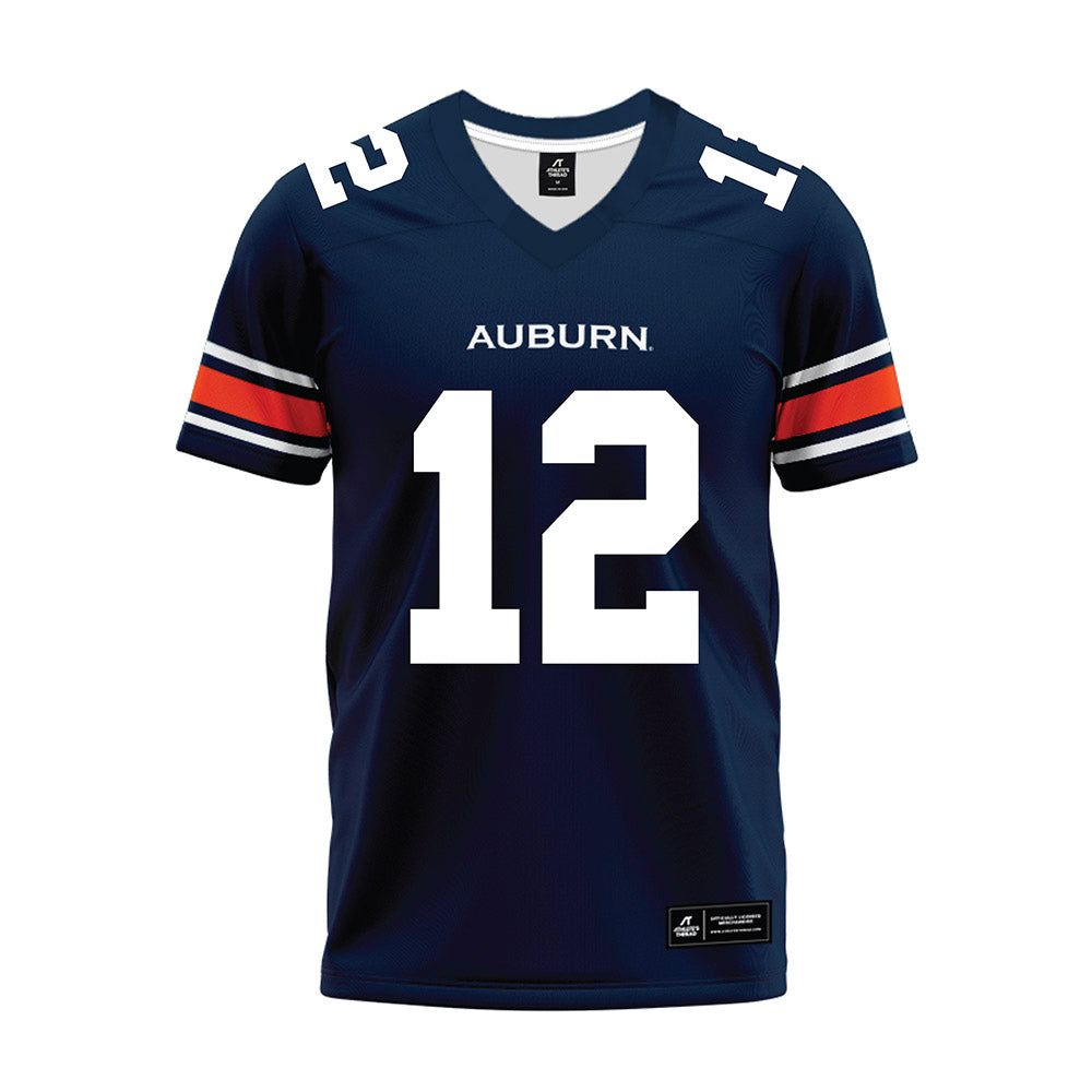 Auburn - NCAA Football : Holden Geriner - Navy Youth Premium Football Jersey