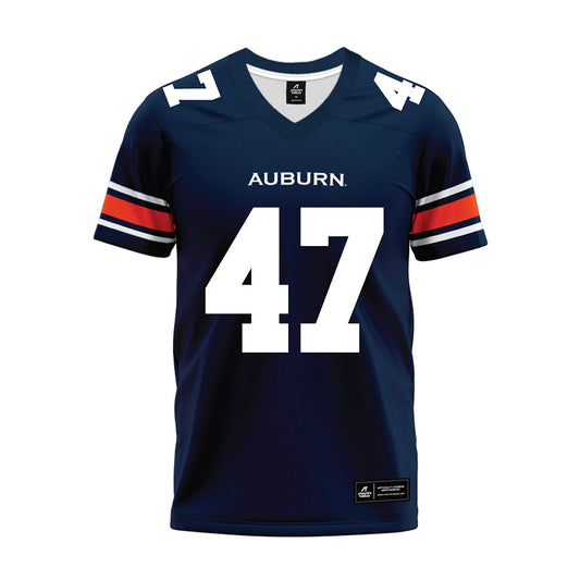 Auburn - NCAA Football : Malik Blocton - Navy Youth Premium Football Jersey