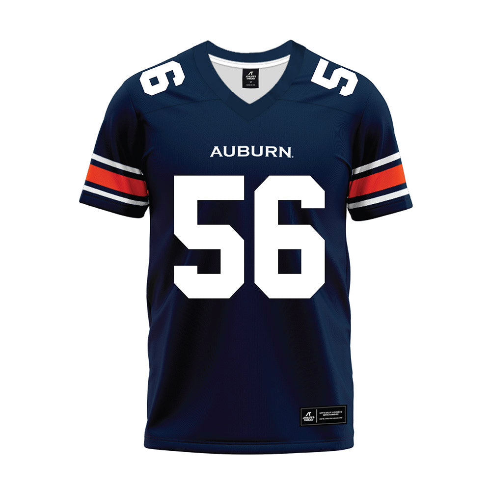 Auburn - NCAA Football : Seth Wilfred - Navy Premium Football Jersey-0