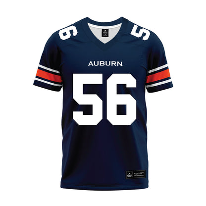 Auburn - NCAA Football : Seth Wilfred - Navy Premium Football Jersey-0