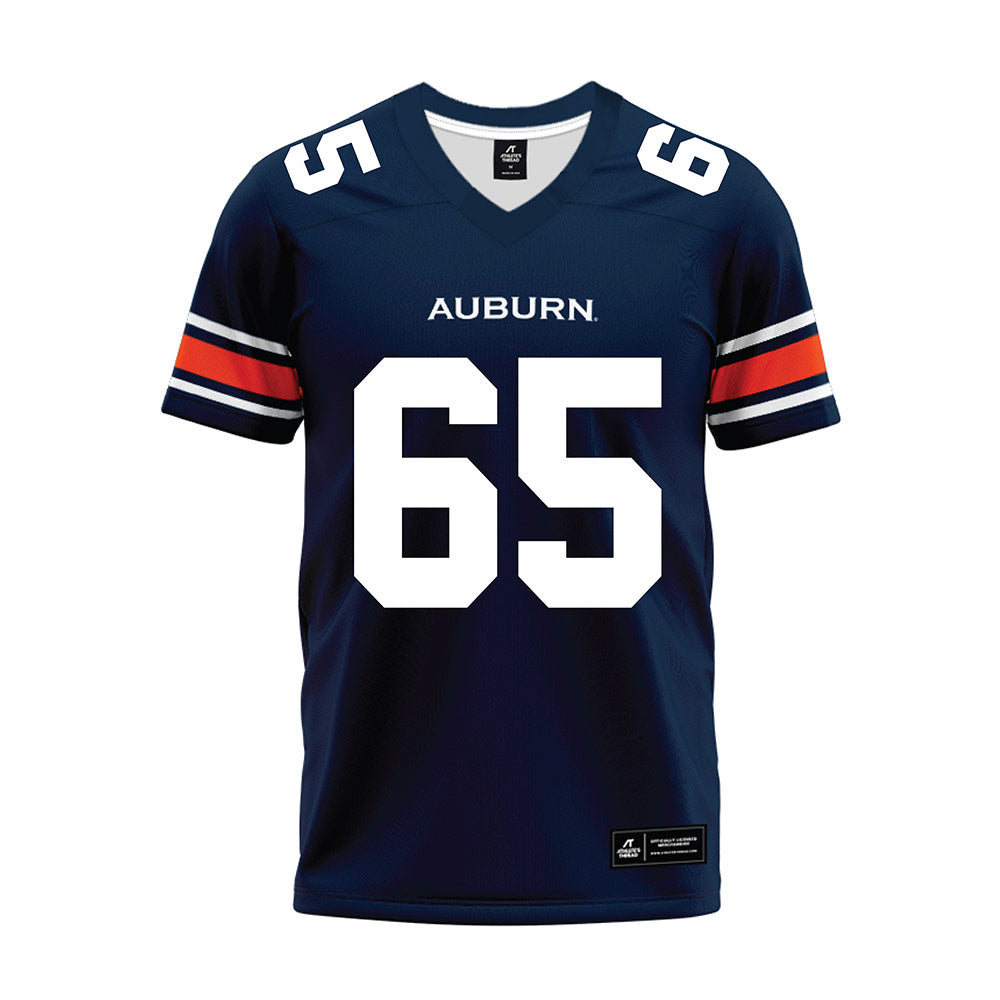 Auburn - NCAA Football : Seth Wilfred - Navy Youth Premium Football Jersey