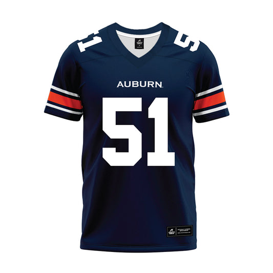 Auburn - NCAA Football : Kail Ellis - Navy Premium Football Jersey-0