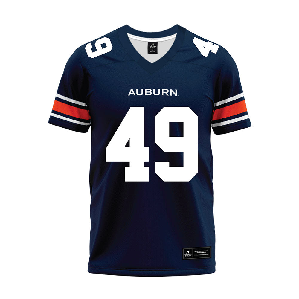 Auburn - NCAA Football : Tyler Brown - Navy Premium Football Jersey-0
