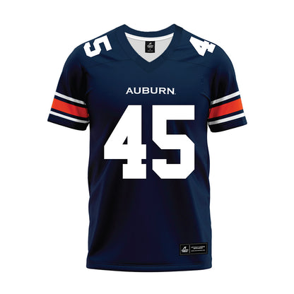 Auburn - NCAA Football : Darron Reed - Navy Youth Premium Football Jersey