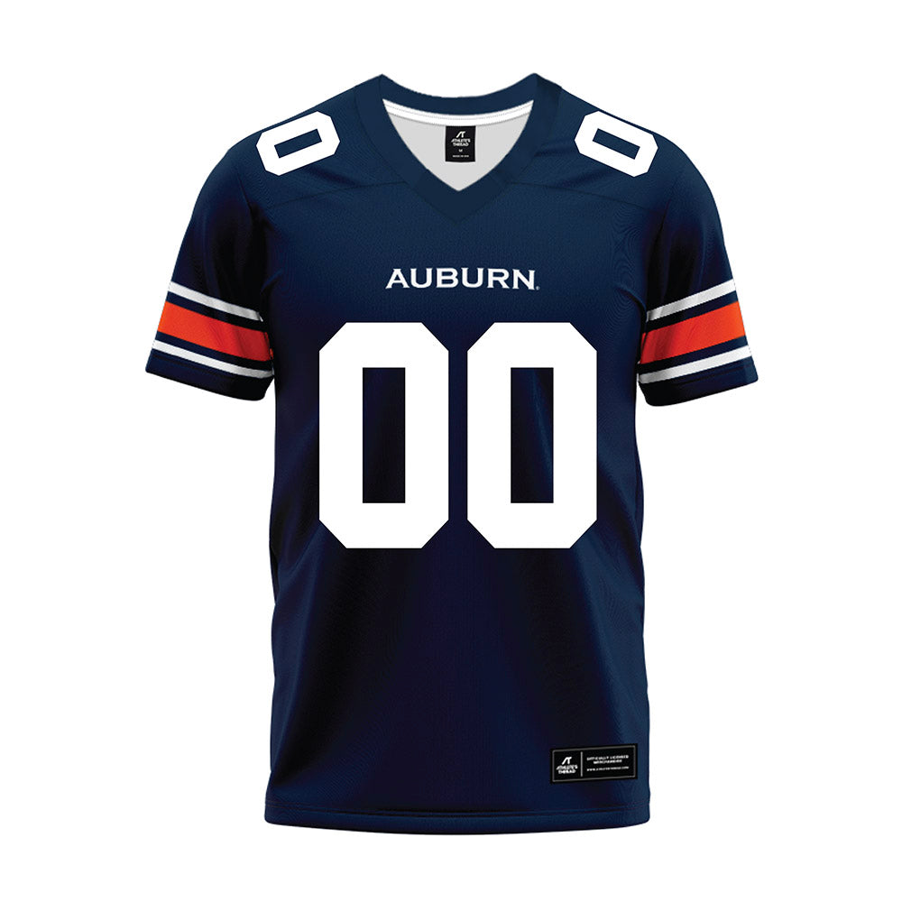 Auburn - NCAA Football : Travis Wakefield - Navy Premium Football Jersey-0