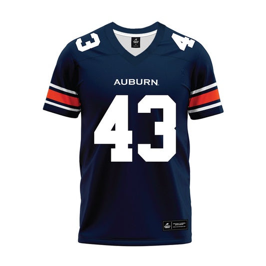 Auburn - NCAA Football : Caleb Wheatland - Navy Premium Football Jersey-0