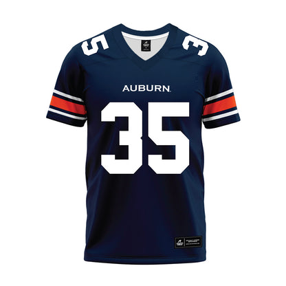 Auburn - NCAA Football : Justin Jones - Navy Youth Premium Football Jersey