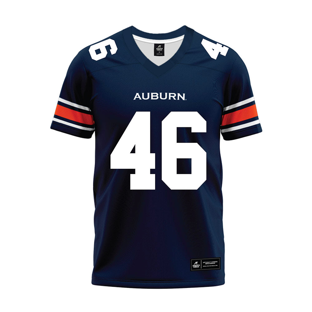 Auburn - NCAA Football : Grey Reebals - Navy Premium Football Jersey-0