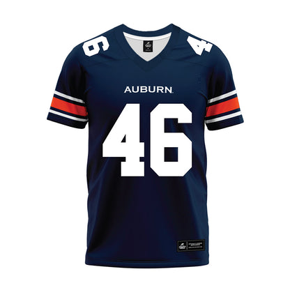 Auburn - NCAA Football : Grey Reebals - Navy Premium Football Jersey-0