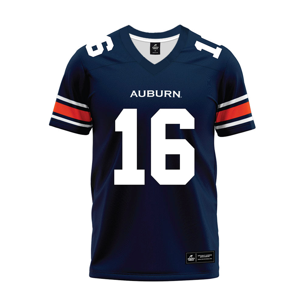 Auburn - NCAA Football : Bryce Deas - Navy Premium Football Jersey-0