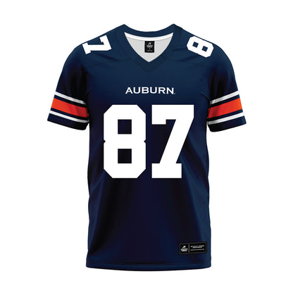 Auburn - NCAA Football : Brandon Frazier - Navy Youth Premium Football Jersey