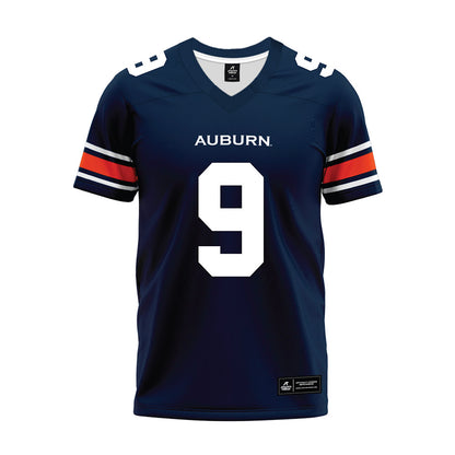 Auburn - NCAA Football : Walker White - Navy Youth Premium Football Jersey