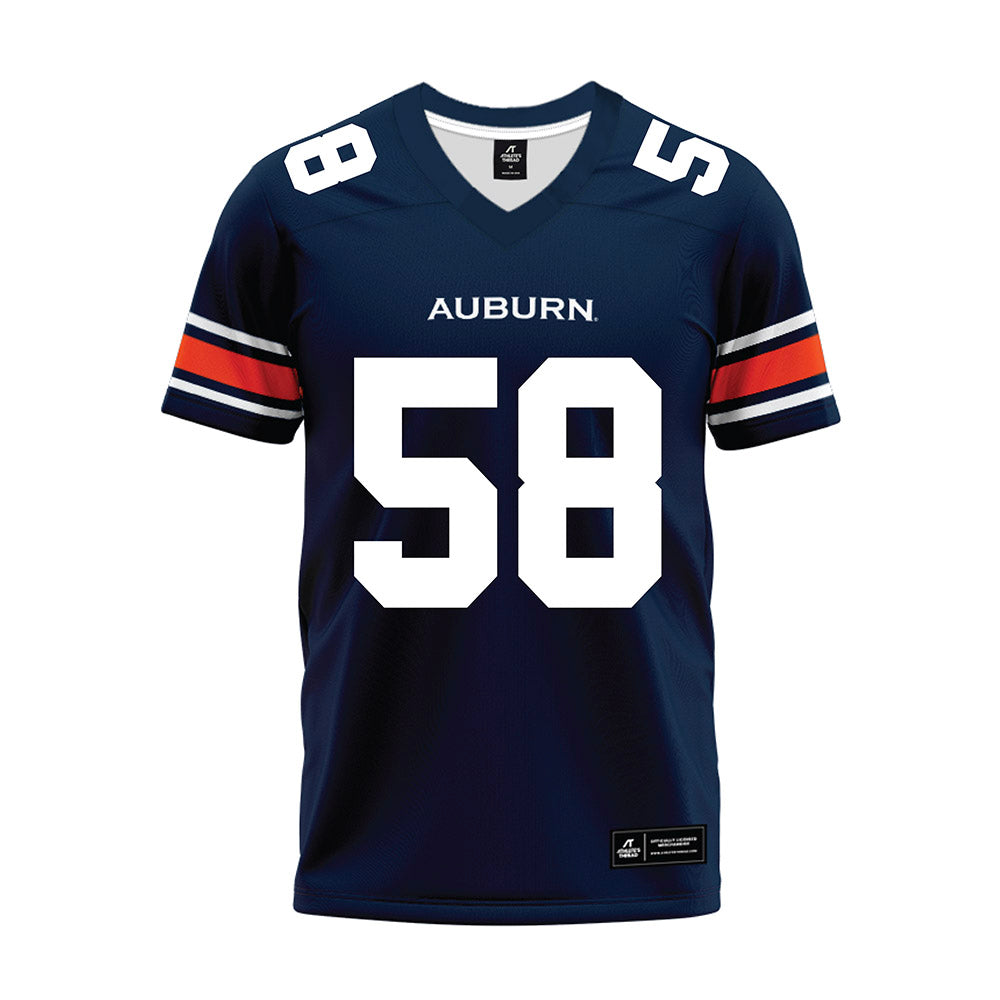 Auburn - NCAA Football : John Henry Flatt - Navy Youth Premium Football Jersey