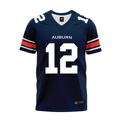 Auburn - NCAA Football : Ashton Daniels - Navy Premium Football Jersey-0