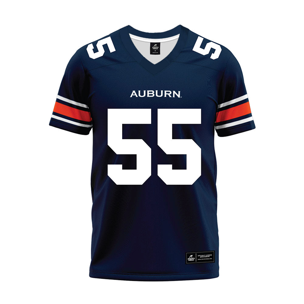 Auburn - NCAA Football : Malachi Harris - Navy Premium Football Jersey-0