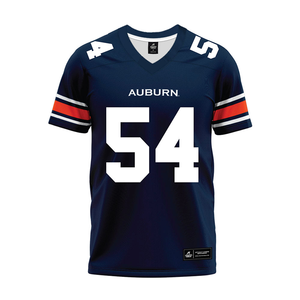 Auburn - NCAA Football : Tate Johnson - Navy Youth Premium Football Jersey