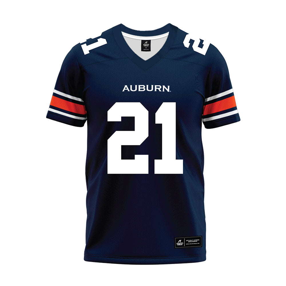 Auburn - NCAA Football : Caleb Wooden - Navy Youth Premium Football Jersey