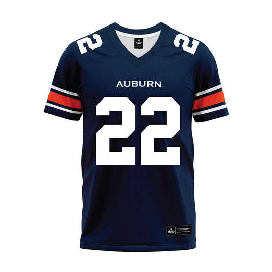 Auburn - NCAA Football : Alvin Henderson - Navy Premium Football Jersey-0