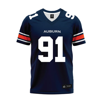 Auburn - NCAA Football : Zykeivous Walker - Navy Youth Premium Football Jersey