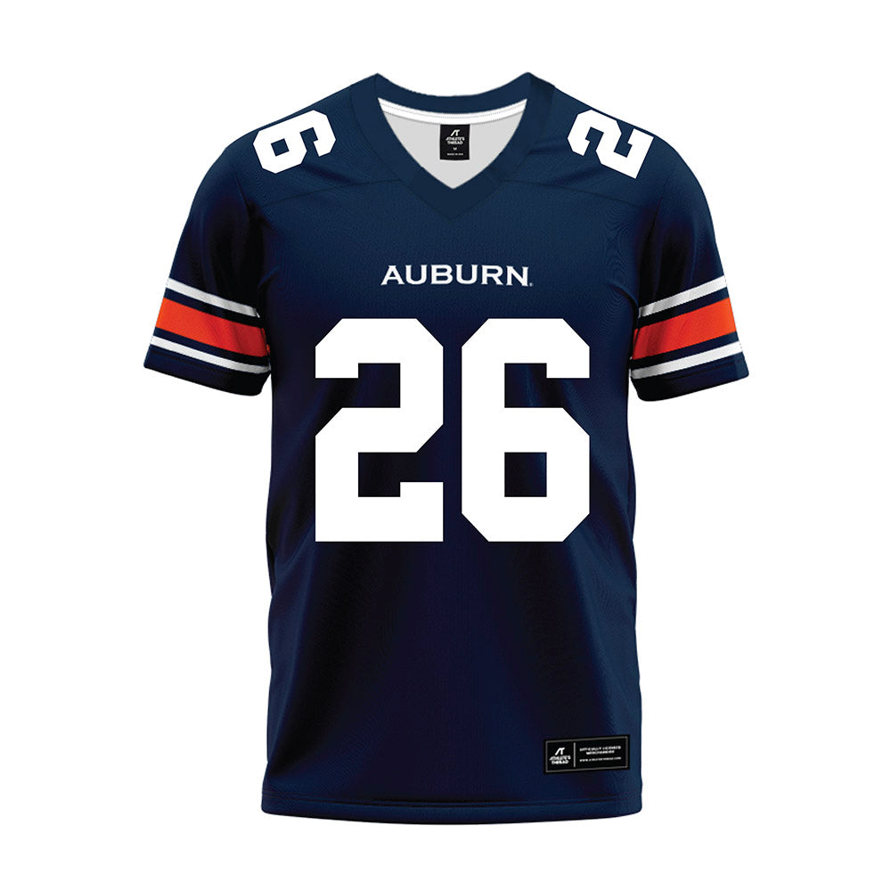 Auburn - NCAA Football : Christian Burnette - Navy Youth Premium Football Jersey