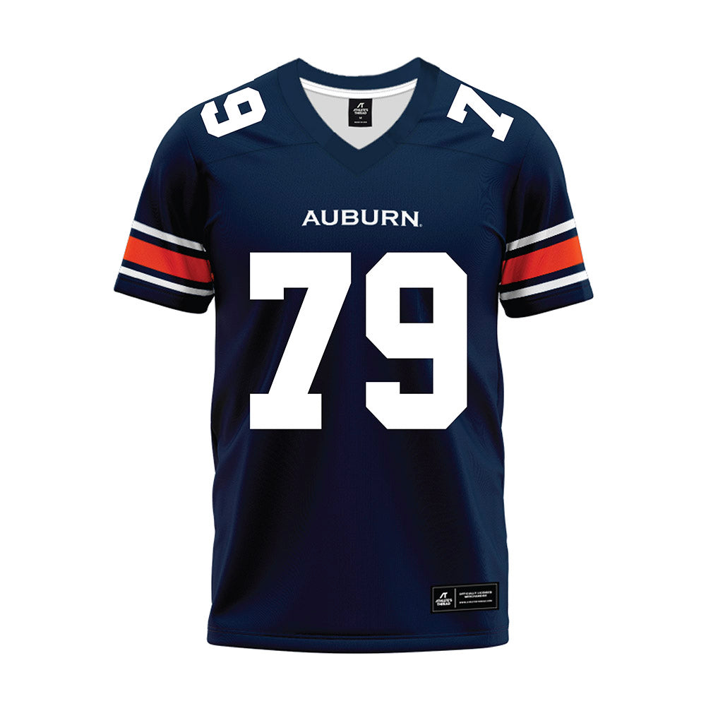 Auburn - NCAA Football : Tyler Johnson - Navy Youth Premium Football Jersey