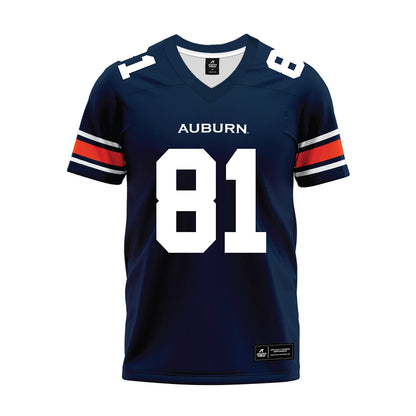 Auburn - NCAA Football : Erick Smith - Navy Premium Football Jersey-0