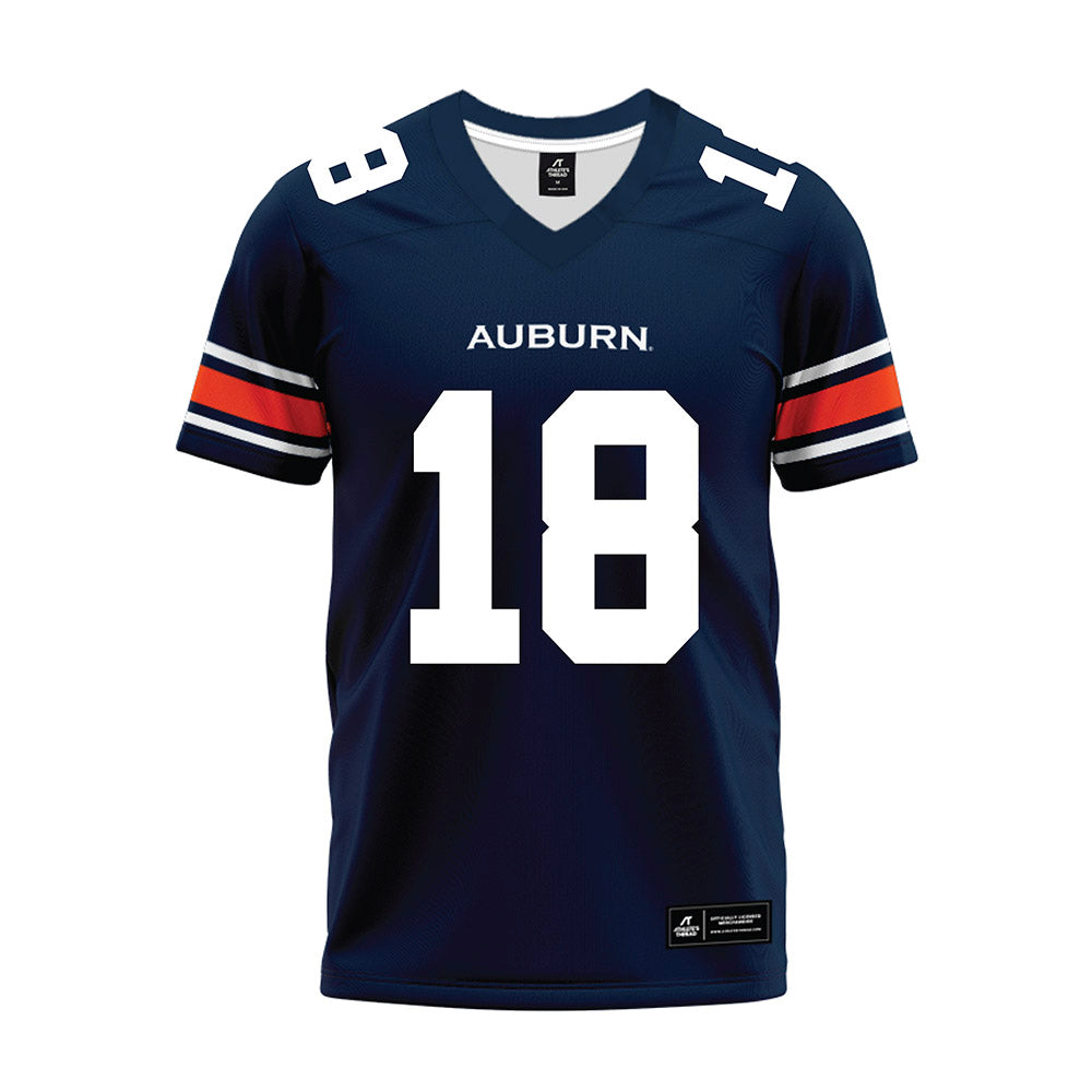 Auburn - NCAA Football : Samuel Turner - Navy Premium Football Jersey-0